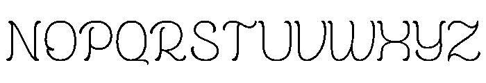 Cafe Romantique Font UPPERCASE