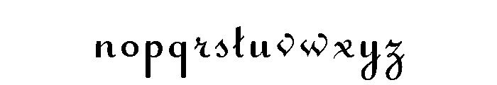 Caffe Pastry Font LOWERCASE