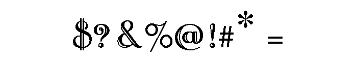 Caffe Poster Inline Font OTHER CHARS