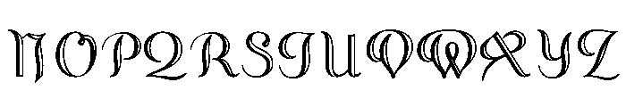 Caffe Poster Inline Font UPPERCASE