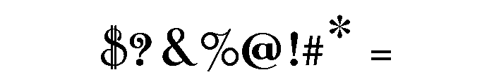 Caffe Poster Font OTHER CHARS