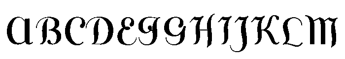 Caffe Poster Font UPPERCASE