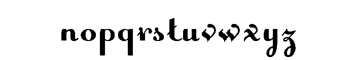 Caffe Poster Font LOWERCASE