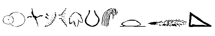 Cage Extras Font OTHER CHARS