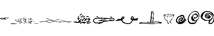 Cage Extras Font UPPERCASE
