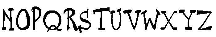 Cage Text Font UPPERCASE