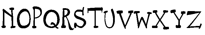 Cage Text Font LOWERCASE