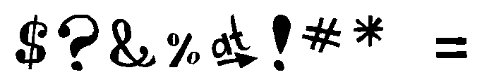 Cake Shop Regular Font OTHER CHARS