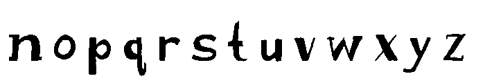 Cake Shop Regular Font LOWERCASE