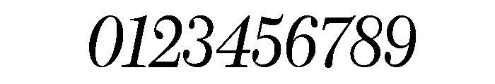 Caledonia CC Display Regular Italic Font OTHER CHARS