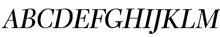 Caledonia CC Display Regular Italic Font UPPERCASE