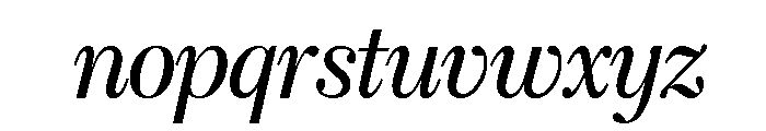 Caledonia CC Display Regular Italic Font LOWERCASE