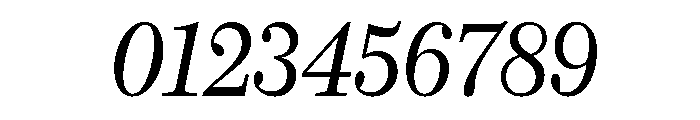 Caledonia CC Headline Regular Italic Font OTHER CHARS