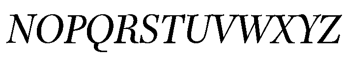 Caledonia CC Headline Regular Italic Font UPPERCASE