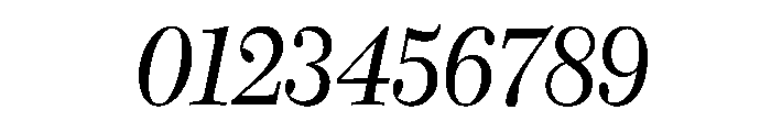 Caledonia CC Italic Font OTHER CHARS