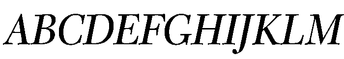 Caledonia CC Italic Font UPPERCASE