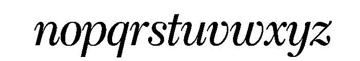 Caledonia CC Italic Font LOWERCASE