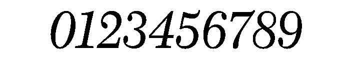 Caledonia CC Subhead Regular Italic Font OTHER CHARS