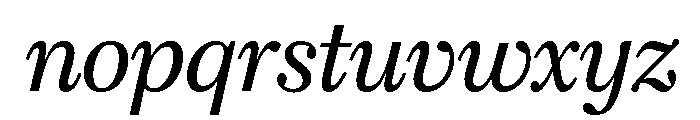 Caledonia CC Subhead Regular Italic Font LOWERCASE