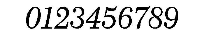 Caledonia CC Text Regular Italic Font OTHER CHARS
