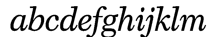 Caledonia CC Text Regular Italic FONT
