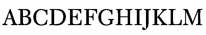 Caledonia CC Text Regular Font UPPERCASE