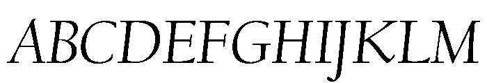 Californian Display Regular Italic Font UPPERCASE