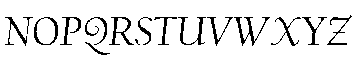 Californian Display Regular Italic Font UPPERCASE