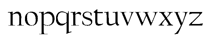 Californian Display Regular Font LOWERCASE