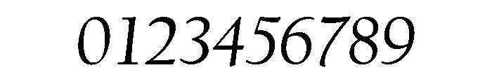 Californian Text Regular Italic Font OTHER CHARS