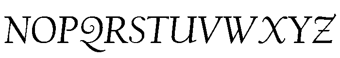 Californian Text Regular Italic Font UPPERCASE