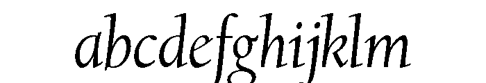 Californian Text Regular Italic FONT