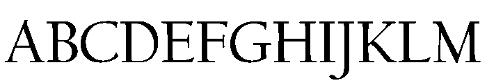 Californian Text Regular Font UPPERCASE