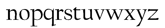 Californian Text Regular Font LOWERCASE