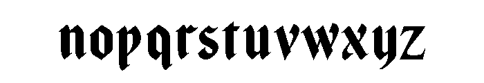 Caligra Regular Font LOWERCASE