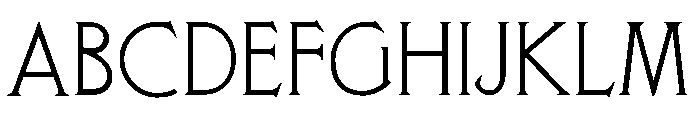 Camelot Display Regular Font UPPERCASE