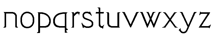 Camelot Text Regular Font LOWERCASE