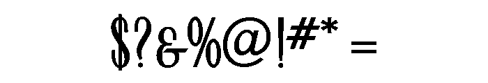 Cameo Heavyline Font OTHER CHARS