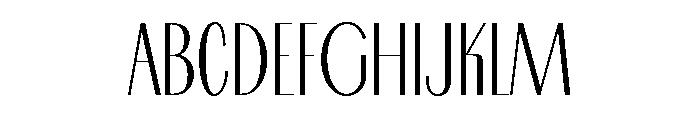 Cameo Thinline Font UPPERCASE