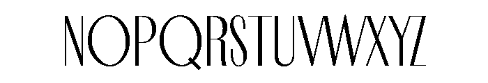 Cameo Thinline Font UPPERCASE