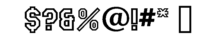 Campus Regular Font OTHER CHARS