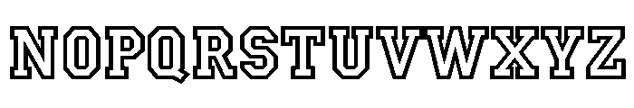 Campus Regular Font UPPERCASE