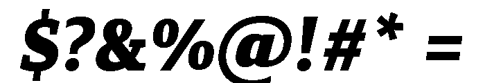 Canberra Black Italic Font OTHER CHARS