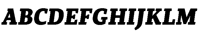 Canberra Black Italic Font UPPERCASE