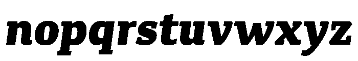 Canberra Black Italic Font LOWERCASE