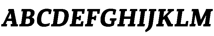 Canberra Bold Italic Font UPPERCASE