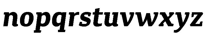 Canberra Bold Italic Font LOWERCASE