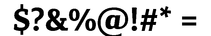 Canberra Bold Font OTHER CHARS