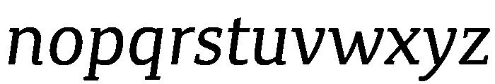 Canberra Italic Font LOWERCASE