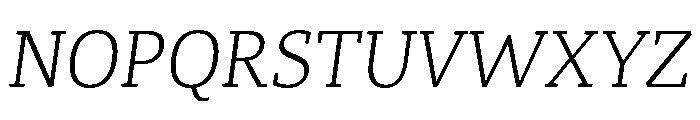 Canberra Light Italic Font UPPERCASE